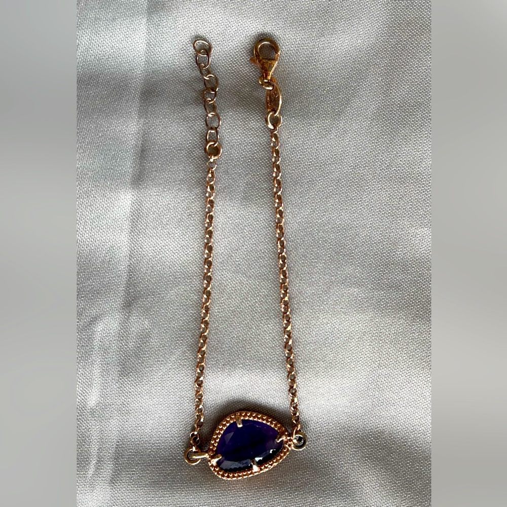 Pretty rose gold and amethyst bracelet